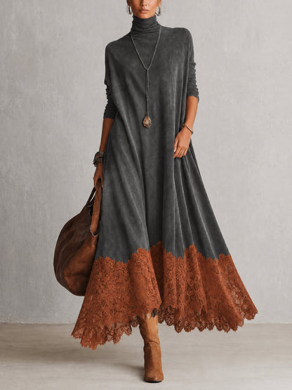 VELLARI - Abito Lungo Bohemien in Tessuto Morbido