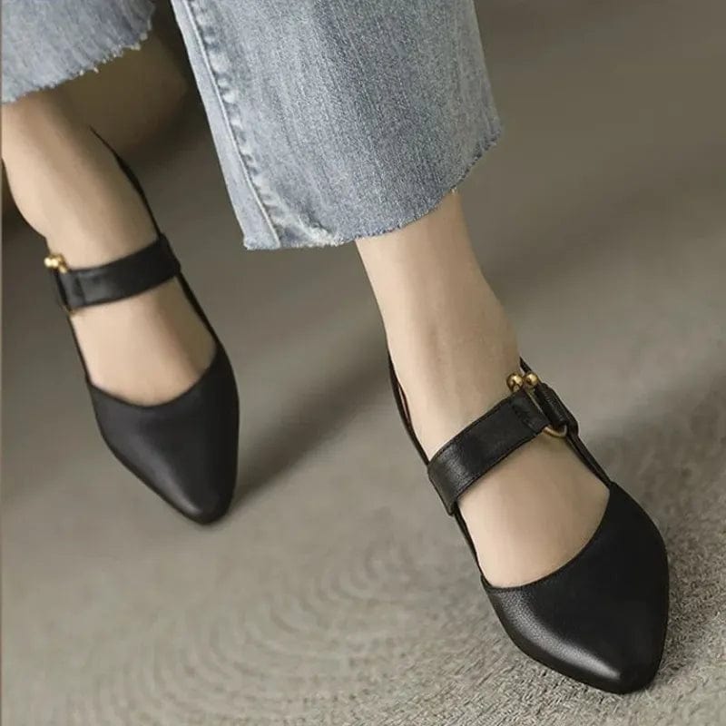 VELLARI - Scarpe Décolleté Slingback in Morbida Pelle con Tacco Scultoreo