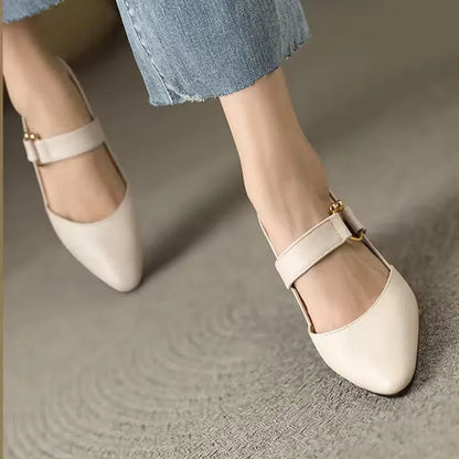 VELLARI - Scarpe Décolleté Slingback in Morbida Pelle con Tacco Scultoreo