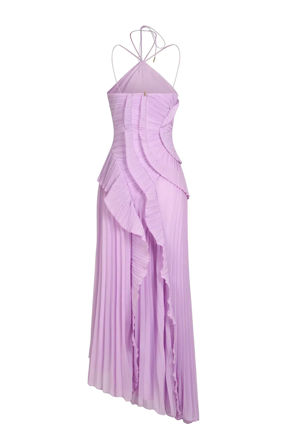Hailey | Lavender Cascading Ruffle Dress