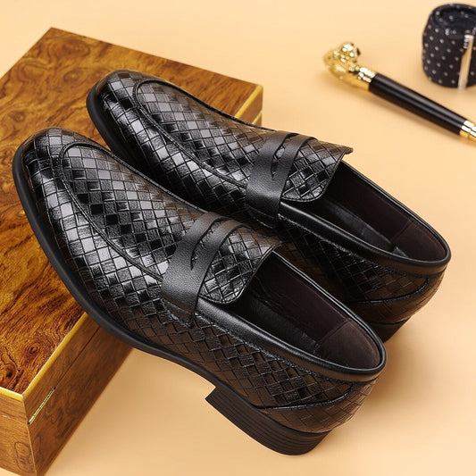 Marco | Scarpe Business in Pelle Intrecciata