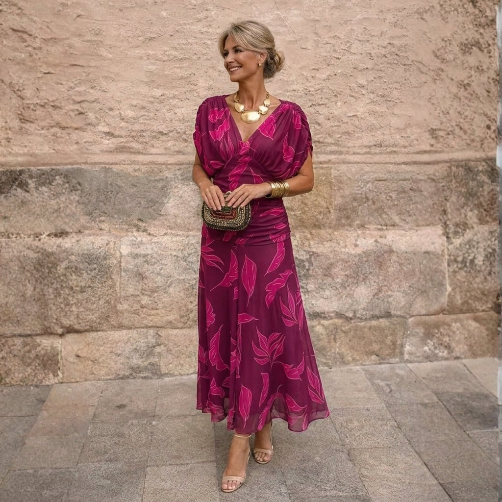 VELLARI | Abito Lungo Elegante Drappeggiato