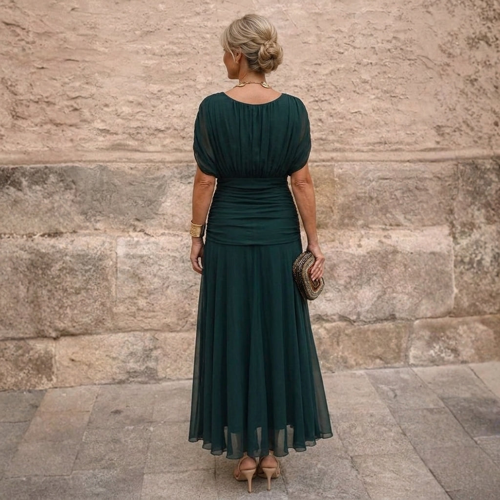 VELLARI | Abito Lungo Elegante Drappeggiato