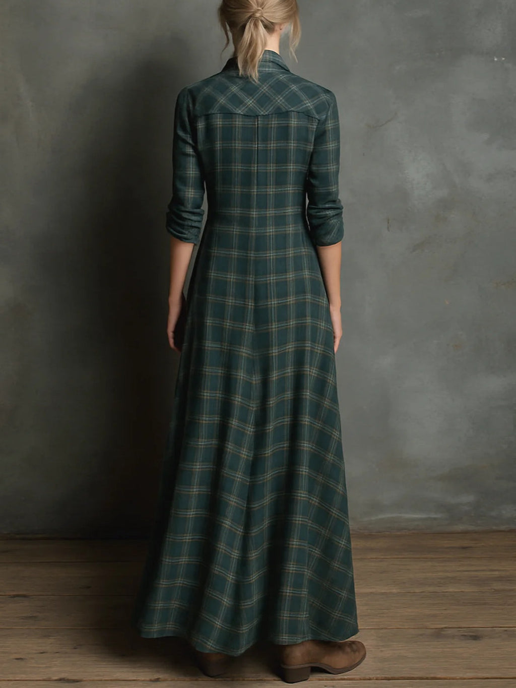 Madison | Heritage Plaid Maxi Dress