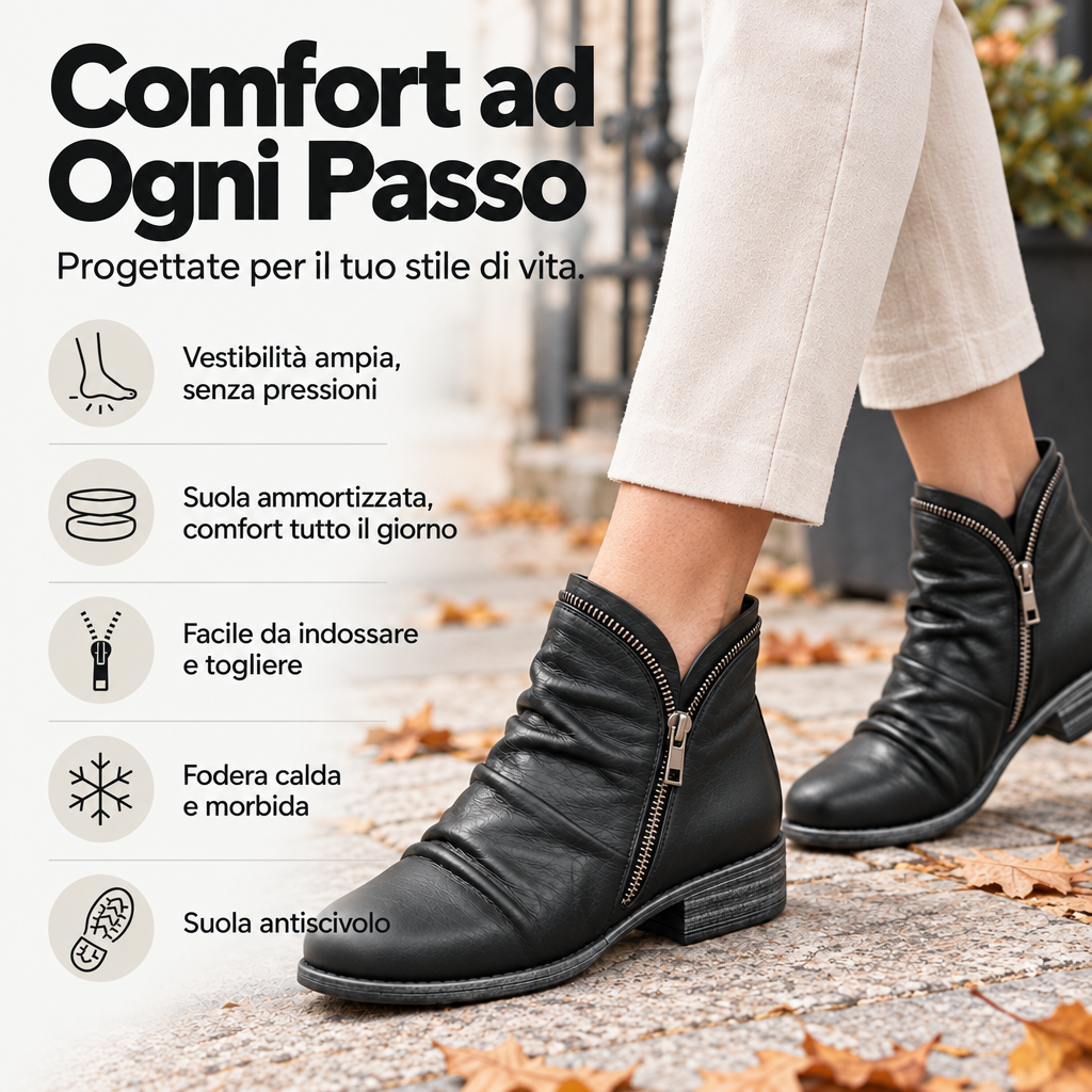 VELLARI | Stivaletti Flessibili con Suola Ammortizzata
