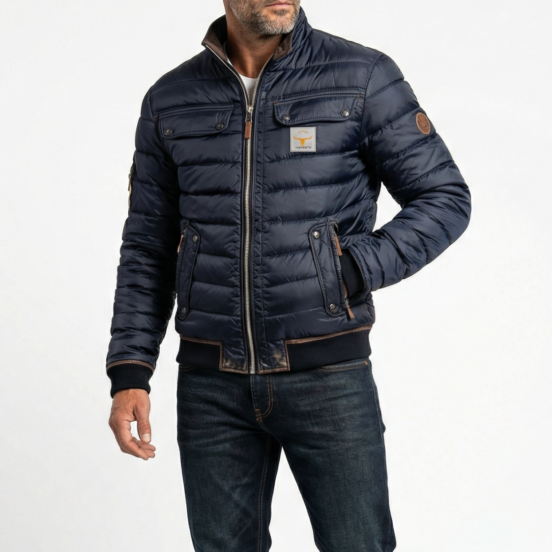 VELLARI | Giacca Vintage con Collo Montante