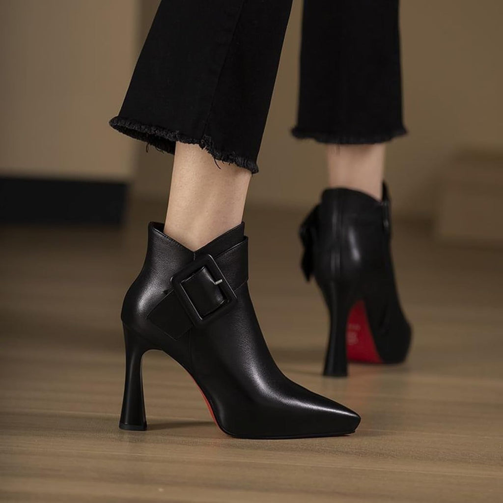 Peyton | Sculptural Heeled Ankle Boots