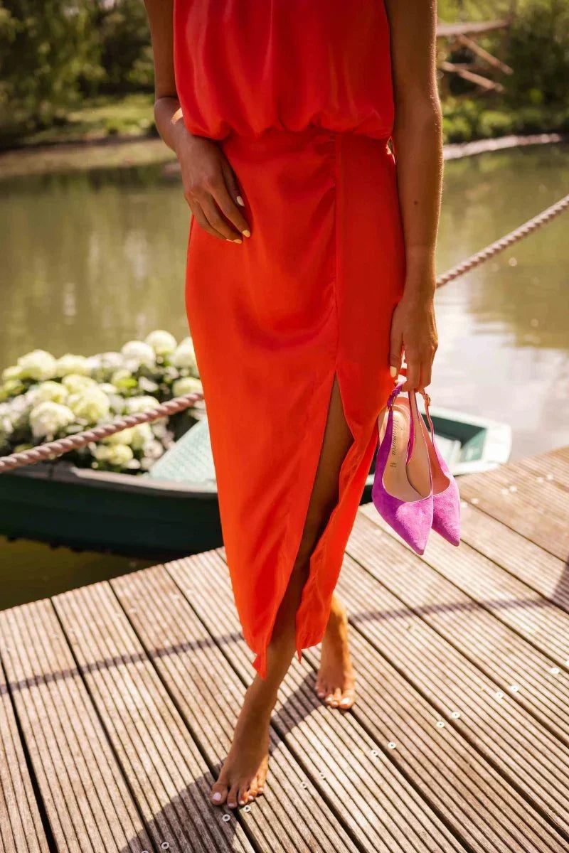 Madison | Airy Summer High-Neck Dress