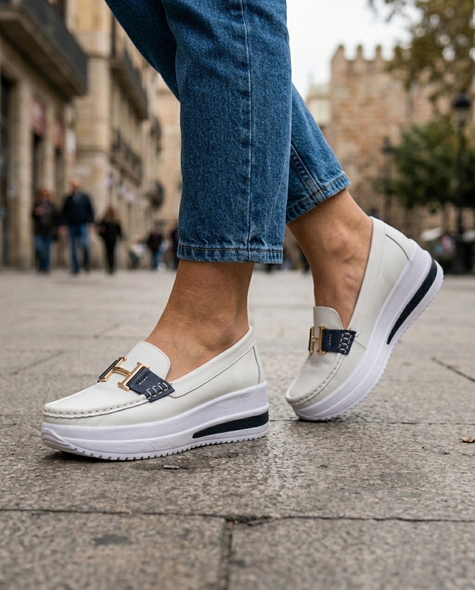 VELLARI | Mocassini Platform con Morsetto Metallico
