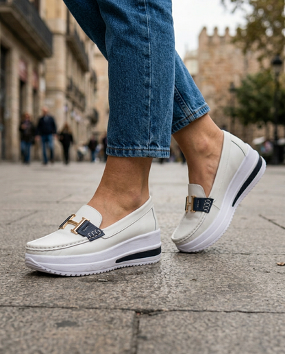 VELLARI | Mocassini Platform con Morsetto Metallico