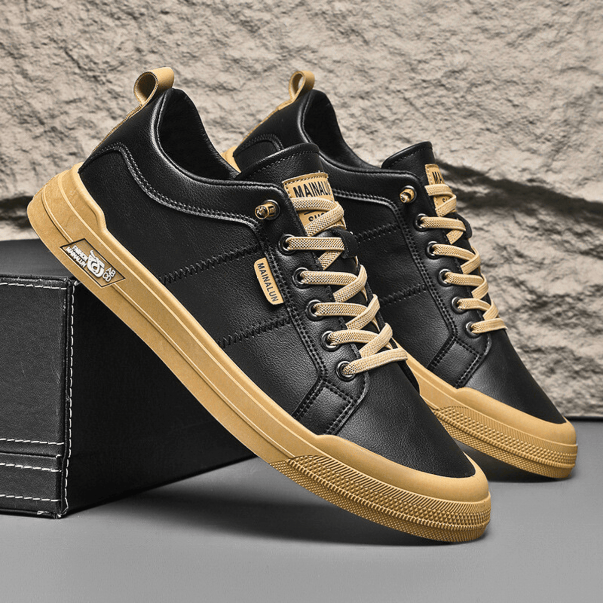 Nathan | Refined Leather Everyday Sneakers